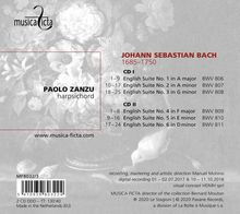 Johann Sebastian Bach (1685-1750): Englische Suiten BWV 806-811, 2 CDs