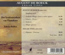 August de Boeck (1865-1937): Symphonie in G, CD