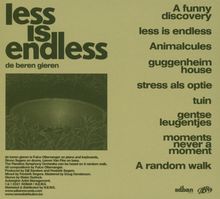 De Beren Gieren: Less Is Endless, CD