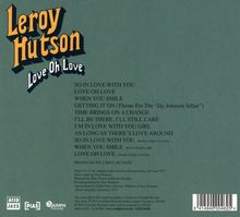 Leroy Hutson: Love Oh Love, CD