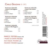 Carlo Graziani (1725-1787): Sonate per Violoncello e Basso, CD