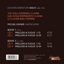 Johann Sebastian Bach (1685-1750): Das Wohltemperierte Klavier 1 &amp; 2, 4 CDs