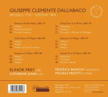 Giuseppe Clemente dall' Abaco (1710-1805): Sonaten für Cello &amp; Bc &amp; Duette für 2 Celli, CD