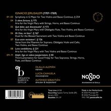 Texte über Musikstücke von Ignacio Jerusalem, Künstlernamen, Dauer: 64:58 Minuten, aufgenommen in Sevilla, Januar 2023.