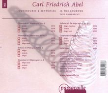Carl Friedrich Abel (1723-1787): Symphonien &amp; Ouvertüren, CD