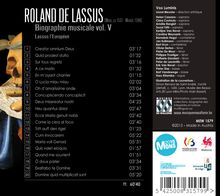 Orlando di Lasso (Lassus) (1532-1594): Biographie musicale Vol.5, CD