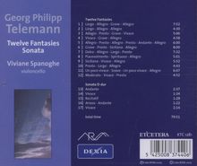 Georg Philipp Telemann (1681-1767): 12 Fantasien für Violine solo (arr.für Cello), CD