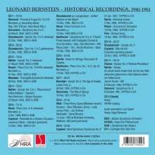 Leonard Bernstein - Historical Recordings 1941-1961 (Rundfunkmitschnitte aus NY &amp; Boston), 11 CDs