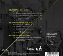 Edvard Grieg (1843-1907): Streichquartette Nr.1 &amp; 2, CD