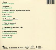 1. Canto - Bernardo Moreira  
2. Arábica - Luís Figueiredo  
3. I Left My Heart in Algândaros de Baixo - Bernardo Sassetti  
4. Despertar - Carlos Paredes  
5. O Tamanho do Mundo - Luís Figueiredo  
6. Valsa da Mouraria - João Pedro Coelho  
7. O Que Foi Já Não Volta a Ser - Bernardo Couto  
8. Balada da Oliveira - Pedro Caldeira Cabral  
9. Canto do Tejo - Carlos Paredes  
Unten sind mehrere Logos.
