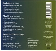 Max Bruch (1838-1920): Stücke für Klarinette, Cello, Klavier op.83 Nr.1-8, CD