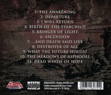 1. THE AWAKENING, 2. DEPARTURE, 3. I WILL RETURN, 4. BIRTH OF THE STARCHILD, 5. BRINGER OF LIGHT, Illustration eines alten Holzschnitts.
