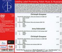 Christoph Graupner (1683-1760): Konzerte für Viola d'Amore,Viola &amp; Orchester D-Dur &amp; A-Dur, DVD