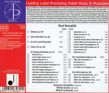 Raul Koczalski (1885-1948): Sämtliche Lieder Vol.1, CD