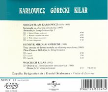 Mieczyslaw Karlowicz (1876-1909): Serenade op.2, CD