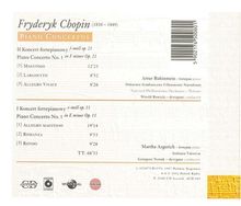 Frederic Chopin (1810-1849): Klavierkonzerte Nr.1 &amp; 2, CD