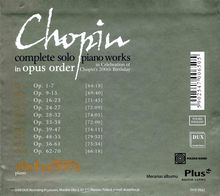 Frederic Chopin (1810-1849): Sämtliche Klavierwerke (in der Opus-Reihenfolge), 10 CDs