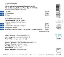 Krzysztof Meyer (geb. 1943): Klarinettenquintett op.66, CD