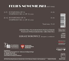 Felix Nowowiejski (1877-1946): Symphonien Nr.2 op.52 &amp; Nr.3 op.53, CD