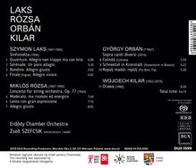 Erödy Chamber Orchestra - Laks / Rozsa / Orban / Kilar, Super Audio CD