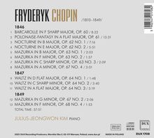 Frederic Chopin (1810-1849): Klavierwerke "Chopin's Last Piano Works", CD