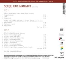 Sergej Rachmaninoff (1873-1943): Klaviersonaten Nr.1 &amp; 2, 2 CDs