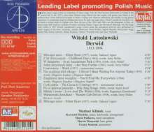 Witold Lutoslawski (1913-1994): Lieder "Derwid", CD