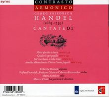 Georg Friedrich Händel (1685-1759): Kantaten "Cantate 01", CD