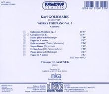 Karl Goldmark (1830-1915): Sämtliche Klavierwerke Vol.3, CD
