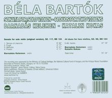 Bela Bartok (1881-1945): Sonate für Violine solo (1944), CD