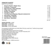 Párniczky Quartet: Bartok Electrified, CD