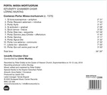 Costanzo Porta (1529-1601): Missa Mortuorum, CD