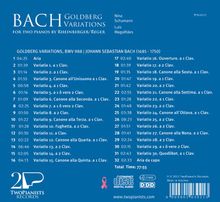 Johann Sebastian Bach (1685-1750): Goldberg-Variationen BWV 988 für 2 Klaviere, CD