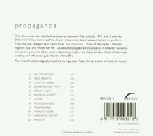 The Sound: Propaganda, CD