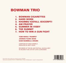 Bowman Trio: Bowman Trio, CD