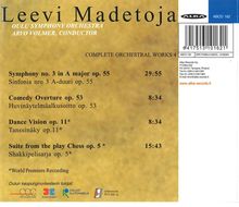 Leevi Madetoja (1887-1947): Symphonie Nr.3, CD