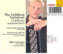 Johann Sebastian Bach (1685-1750): Goldberg-Variationen BWV 988 für Akkordeon, CD