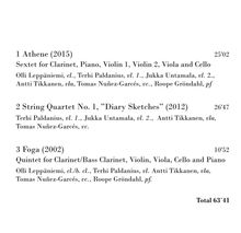 Juha Leinonen (geb. 1956): Streichquartett Nr.1, Super Audio CD