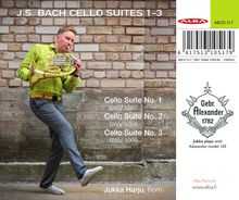 Johann Sebastian Bach (1685-1750): Cellosuiten BWV 1007-1009 arrangiert für Horn, CD