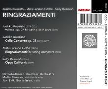 Titel: "RINGRAZIAMENTI". Werke von Kuusisto, Gothe, Beamish. Mit dem Ostrobothnian Chamber Orchestra. "World Premiere Recording".