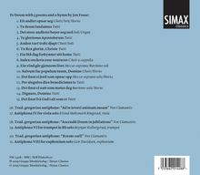 "Te Deum with 5 poems and a hymn by Jon Fosse." Oben rechts steht ein schwarzes Quadrat mit weißem Text: "SIMAX classics".