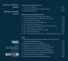 Leif Ove Andsnes piano, Solveig Andsnes vocals. Sonata No. 29, Op. 129 (Sonata etere). SIMAX classics Logo.