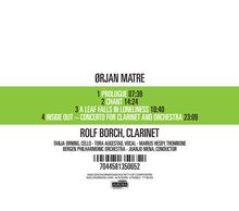 Orjan Matre (geb. 1979): Klarinettenkonzert "Inside Out", CD