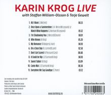 Karin Krog (geb. 1937): Karin Krog Live, CD