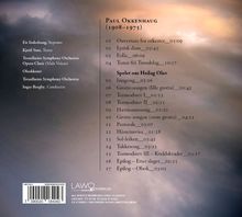 Titel: "Paul Okkenhaug (1908–1975)". Trackliste mit diversen Musikstücken und Zeiten. Hintergrund: Wolkenstimmung.