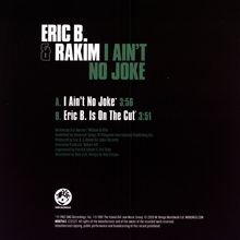 Eric B. &amp; Rakim: I Ain't No Joke/Is On The Cut, Single 7"