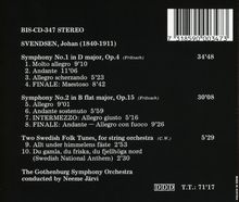 Johan Svendsen (1840-1911): Symphonien Nr.1 &amp; 2, CD