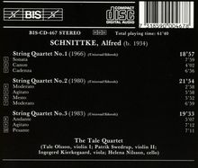 Alfred Schnittke (1934-1998): Streichquartette Nr.1-3, CD