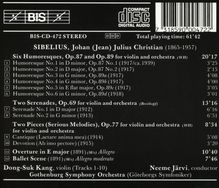 Jean Sibelius (1865-1957): Konzertstücke f.Violine &amp; Orchester, CD