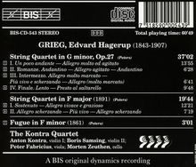 Edvard Grieg (1843-1907): Streichquartett Nr.1 op.27, CD